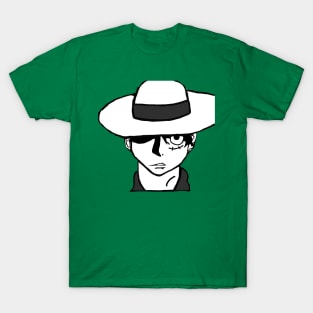 Luffy black and white T-Shirt